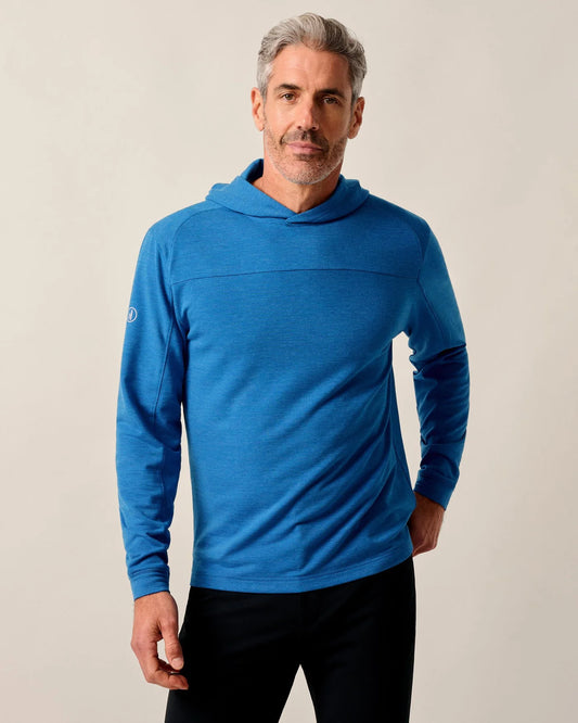 Remmy Lightweight Performance Hoodie in Palisades Blue by Johnnie-O
