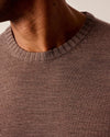 Ronald Merino Wool Crewneck Sweater in Havana by Johnnie-O