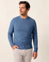 Ronald Merino Wool Crewneck Sweater in Laguna Blue by Johnnie-O