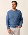 Ronald Merino Wool Crewneck Sweater in Laguna Blue by Johnnie-O