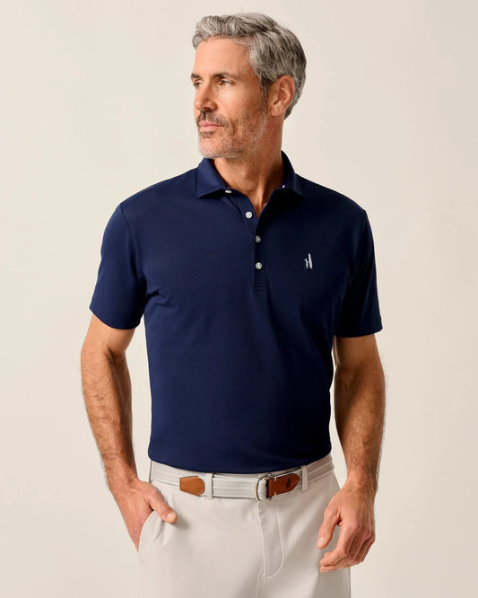 Stevie Performance Mesh Polo in Navy by Johnnie-O