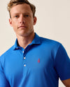 Stevie Performance Mesh Polo in Palisades Blue by Johnnie-O