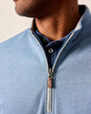 Sully 1/4 Zip Pullover in Laguna Blue by Johnnie-O