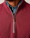 Sully 1/4 Zip Pullover in Port by Johnnie-O