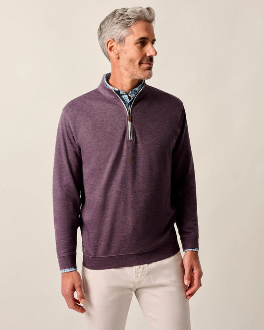 Sully 1/4 Zip Pullover in Royal Plum by Johnnie-O