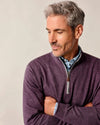 Sully 1/4 Zip Pullover in Royal Plum by Johnnie-O
