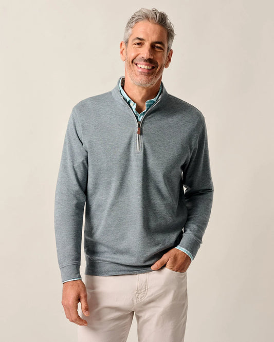 Sully 1/4 Zip Pullover in Thunder by Johnnie-O
