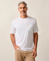 Surf Sunset Pocket T-Shirt in White by Johnnie-O
