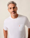 Surf Sunset Pocket T-Shirt in White by Johnnie-O