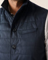 Sutter Top Shelf Quilted Puffer Vest in Navy by Johnnie-O