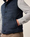 Sutter Top Shelf Quilted Puffer Vest in Navy by Johnnie-O