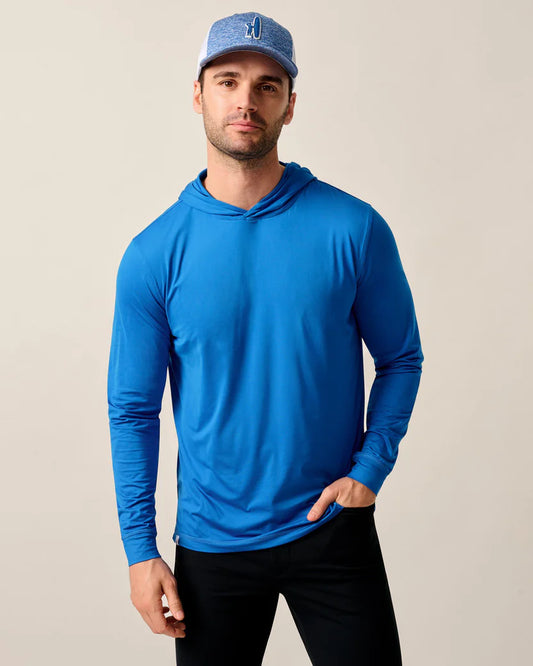 Talon Featherweight Performance Hoodie in Palisades Blue by Johnnie-O