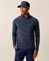 Viktor Stretch 1/4-Zip Pullover in Navy by Johnnie-O