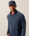 Viktor Stretch 1/4-Zip Pullover in Navy by Johnnie-O