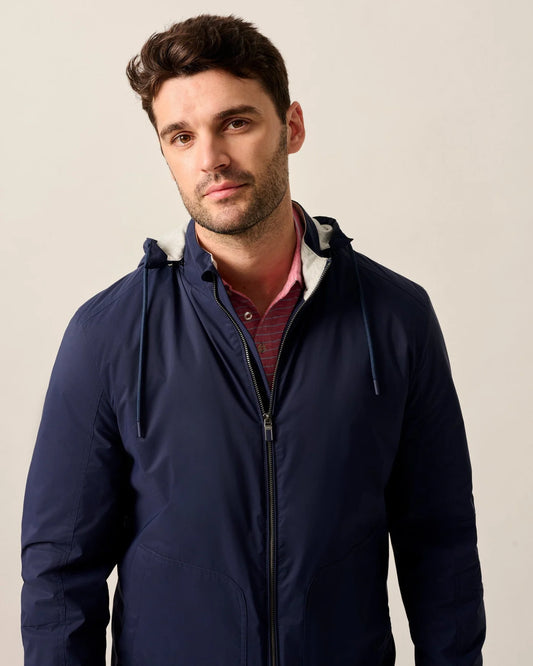 Wentworth Water Repellent Jacket in Navy by Johnni-O