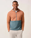 Werner Hooded 1/2-Zip Performance Pullover in Blue Moon by Johnnie-O