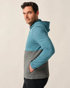 Werner Hooded 1/2-Zip Performance Pullover in Mercury by Johnnie-O