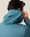 Werner Hooded 1/2-Zip Performance Pullover in Mercury by Johnnie-O