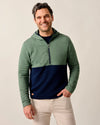 Werner Hooded 1/2-Zip Performance Pullover in Navy by Johnnie-O