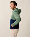Werner Hooded 1/2-Zip Performance Pullover in Navy by Johnnie-O