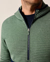 Werner Hooded 1/2-Zip Performance Pullover in Navy by Johnnie-O
