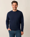 Willard Drirelease Crewneck Sweatshirt in Navy by Johnnie-O