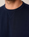 Willard Drirelease Crewneck Sweatshirt in Navy by Johnnie-O