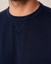 Willard Drirelease® Crewneck Sweatshirt in Navy by Johnnie-O