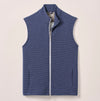 Reggie Ribbed Performance Vest in Navy by Johnnie-O