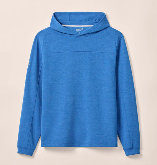 Remmy Lightweight Performance Hoodie in Palisades Blue by Johnnie-O