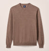 Ronald Merino Wool Crewneck Sweater in Havana by Johnnie-O