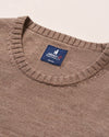 Ronald Merino Wool Crewneck Sweater in Havana by Johnnie-O