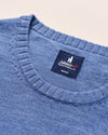 Ronald Merino Wool Crewneck Sweater in Laguna Blue by Johnnie-O