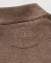 Rubin Herringbone Cotton Cashmere 1/4 Zip Pullover in Bison by Johnnie-O