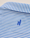 Stetson Stripe Performance Mesh Polo in Palisades Blue by Johnnie-O