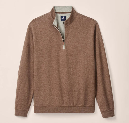 Sully 1/4 Zip Pullover in Grizzly by Johnnie-O
