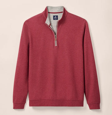 Sully 1/4 Zip Pullover in Port by Johnnie-O