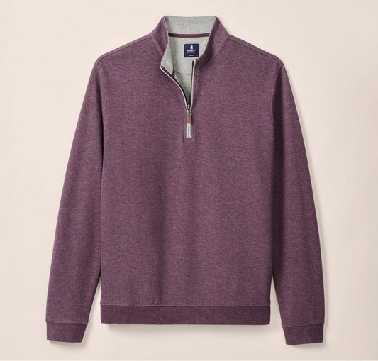 Sully 1/4 Zip Pullover in Royal Plum by Johnnie-O