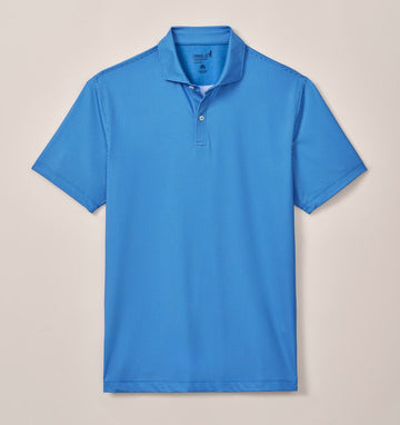 Teo Performance Jersey Polo in Palisades Blue by Johnnie-O