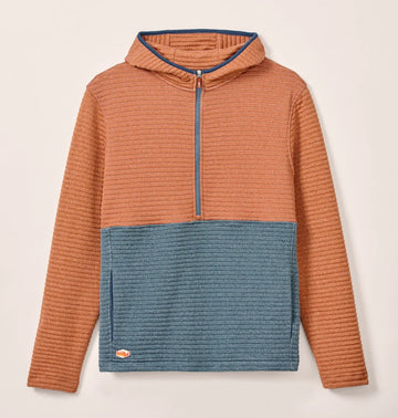 Werner Hooded 1/2-Zip Performance Pullover in Blue Moon by Johnnie-O