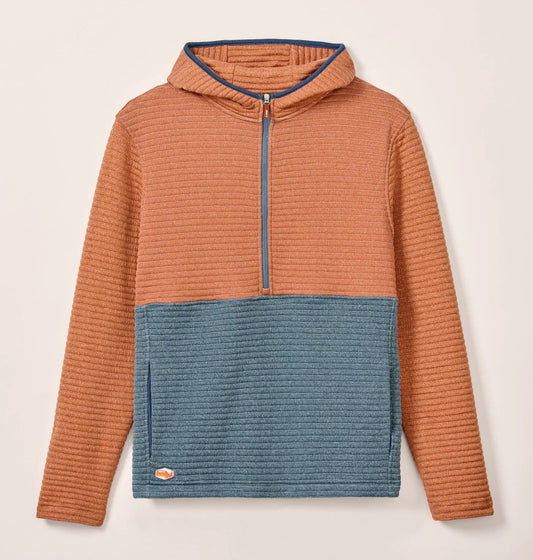 Werner Hooded 1/2-Zip Performance Pullover in Blue Moon by Johnnie-O