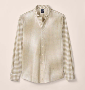 Westwood Performance Button Up Shirt in Hazelnut by Johnnie-O