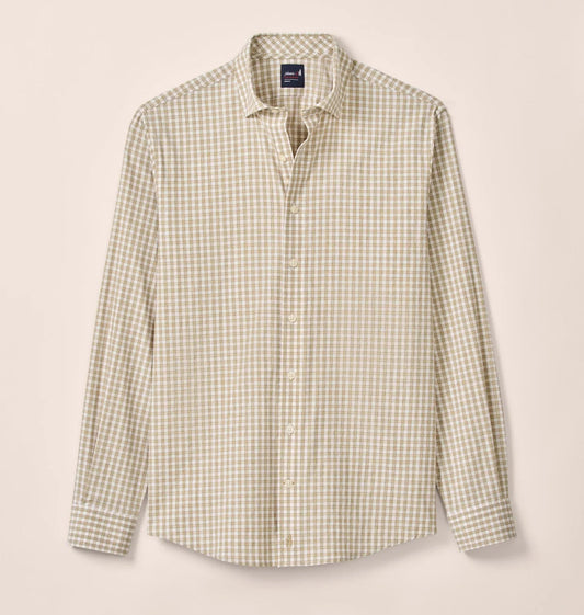 Westwood Performance Button Up Shirt in Hazelnut by Johnnie-O