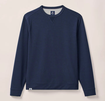 Willard Drirelease Crewneck Sweatshirt in Navy by Johnnie-O