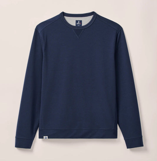 Willard Drirelease® Crewneck Sweatshirt in Navy by Johnnie-O