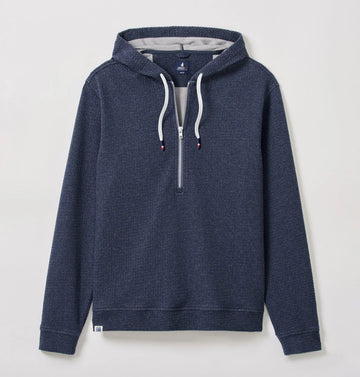 Zoeller Lakewave Half-Zip Hoodie in Indigo by Johnnie-O