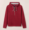 Zoeller Lakewave Half-Zip Hoodie in Malibu Red by Johnnie-O