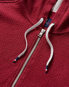 Zoeller Lakewave Half-Zip Hoodie in Malibu Red by Johnnie-O