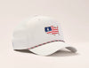 Flagler Logo Rope Hat in White by Johnnie-O