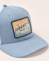 Kahuner Logo Trucker Hat in Denim Blue by Johnnie-O